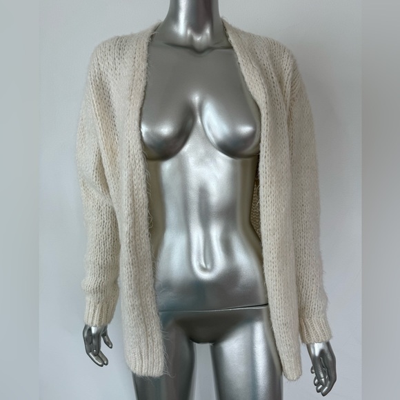 Urban outfitters cream cardigan chunky knit open front XS - Picture 2 of 9